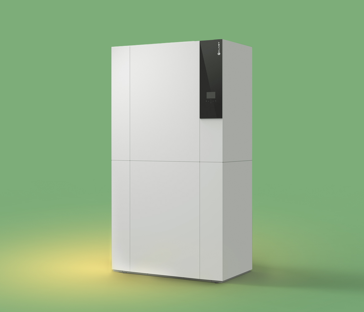 Pompa di calore all-in-one che unisce climatizzazione, aria pulita e acqua calda in un’unica soluzione compatta e senza unità esterna.